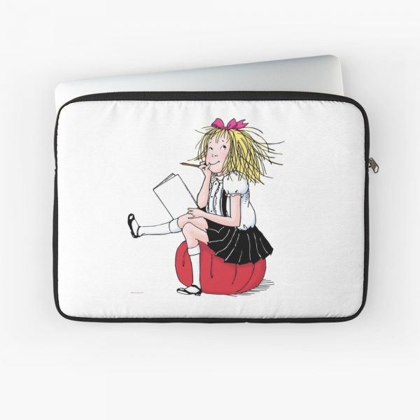 Eloise thinking about what to write Laptop Sleeve
